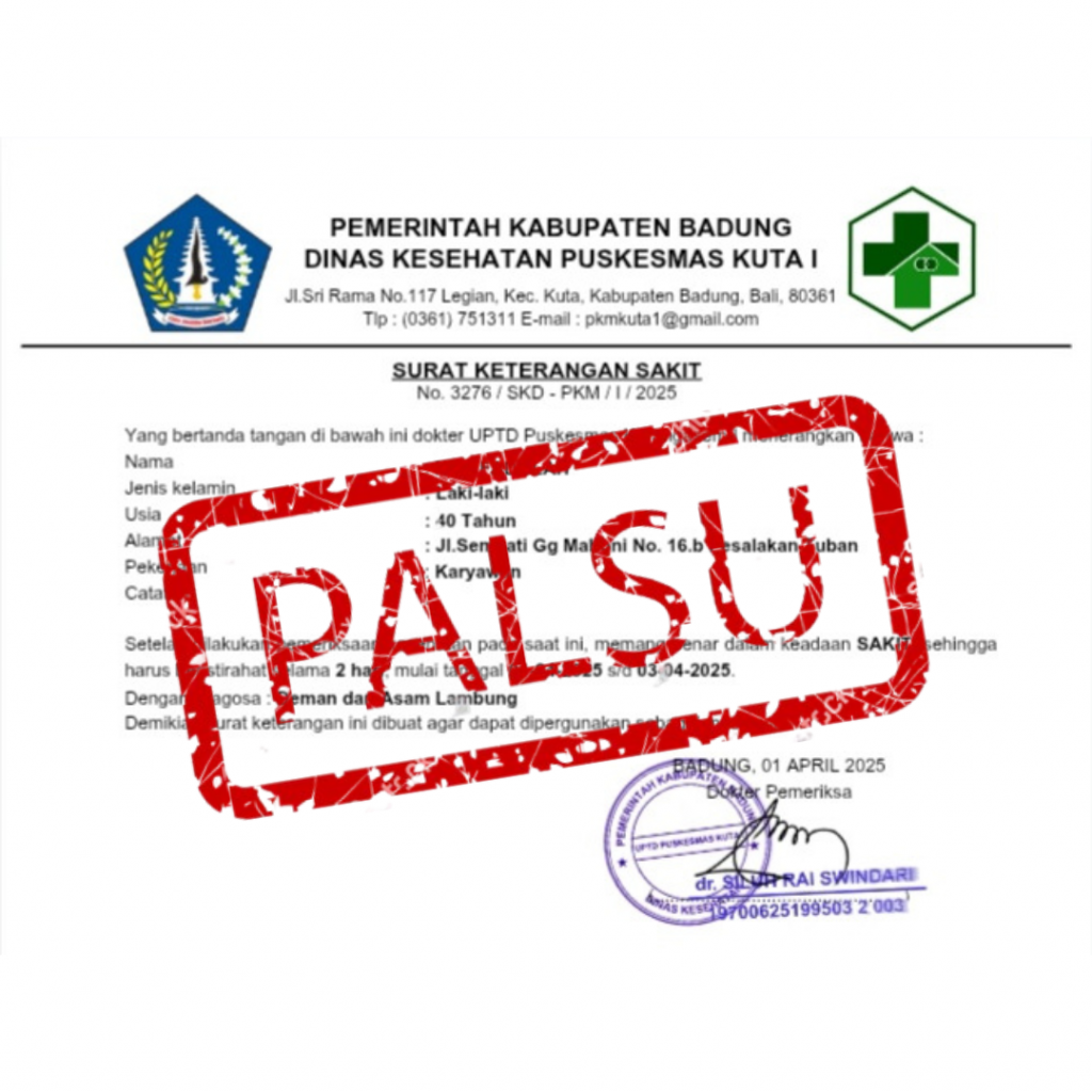 Waspada Pemalsuan Surat Keterangan Sakit: Lindungi Diri dari Konsekuensi Hukum